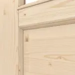 Detailansicht der Fräsung von Typ 6002-01-LA Fichte Massivholz Doppelflügeltür inkl. Zarge - Radex