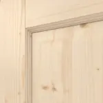 Detailansicht der Fräsung von Typ 6002/03 Fichte Massivholz Doppelflügeltür inkl. Zarge - Radex
