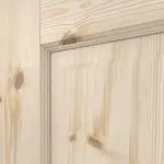 Detailansicht der Fräsung von Typ 6002-03 Kiefer Massivholz Doppelflügeltür inkl. Zarge - Radex