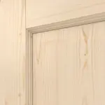 Detailansicht der Fräsung von Typ 6002-04 Fichte Massivholz Doppelflügeltür inkl. Zarge - Radex
