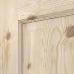 Detailansicht der Fräsung von Typ 6002-04 Kiefer Massivholz Doppelflügeltür inkl. Zarge - Radex