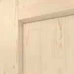 Detailansicht der Fräsung von Typ 6002-04-LA2 Fichte Massivholz Doppelflügeltür inkl. Zarge - Radex