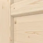 Detailansicht der Fräsung von Typ 6002/04N Fichte Massivholz Doppelflügeltür inkl. Zarge - Radex