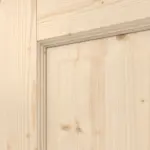Detailansicht der Fräsung von Typ 6002-B Fichte Massivholz Doppelflügeltür inkl. Zarge - Radex