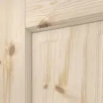 Detailansicht der Fräsung von Typ 6002-B-LA Kiefer Massivholz Doppelflügeltür inkl. Zarge - Radex