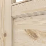 Detailansicht der Fräsung von Typ 6002-SP10-B Kiefer Massivholz Doppelflügeltür inkl. Zarge - Radex