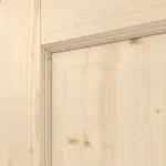 Detailansicht der Fräsung von Typ 6002-LA SPR 62/R Fichte Massivholz Doppelflügeltür inkl. Zarge - Radex
