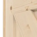 Detalansicht der Fräsung von Loft II Fichte Massivholz Doppelflügeltür inkl. Zarge - Radex