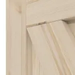 Detalansicht der Fräsung von Loft II Kiefer Massivholz Doppelflügeltür inkl. Zarge - Radex