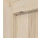 Detalansicht der Fräsung von Loft V Kiefer Massivholz Doppelflügeltür inkl. Zarge - Radex