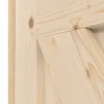 Detalansicht der Fräsung von Loft XX Fichte Massivholz Doppelflügeltür inkl. Zarge - Radex