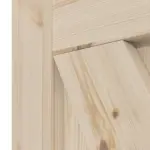 Detalansicht der Fräsung von Loft XX Kiefer Massivholz Doppelflügeltür inkl. Zarge - Radex