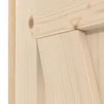 Detalansicht der Fräsung von Loft Z Fichte Massivholz Doppelflügeltür inkl. Zarge - Radex