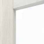 Detailansicht des Lichtausschnitts von CLASSEN Doppelflügeltür Lukka M2 Norwegische Esche CPL mit Lichtausschnitt inkl. Zarge