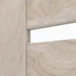 Detailansicht des Lichtausschnitts von CLASSEN Doppelflügeltür Magnetic M5 Nuss Kolumbia hell 3D Look mit Lichtausschnitt inkl. Zarge