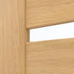 Detailansicht des Lichtausschnitts von CLASSEN Doppelflügeltür Magnetic M7 Eiche geölt 3D Look mit Lichtausschnitt inkl. Zarge