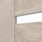 Detailansicht des Lichtausschnitts von CLASSEN Doppelflügeltür Magnetic M7 Nuss Kolumbia hell 3D Look mit Lichtausschnitt inkl. Zarge