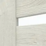 Detailansicht des Lichtausschnitts von CLASSEN Doppelflügeltür Magnetic M8 Eiche Grau 3D Look mit Lichtausschnitt inkl. Zarge