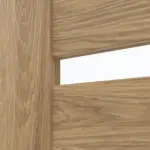 Detailansicht des Lichtausschnitts von CLASSEN Doppelflügeltür Magnetic M8 Eiche Tocantis 3D Look mit Lichtausschnitt inkl. Zarge