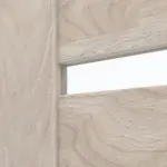 Detailansicht des Lichtausschnitts von CLASSEN Doppelflügeltür Magnetic M8 Nuss Kolumbia hell 3D Look mit Lichtausschnitt inkl. Zarge