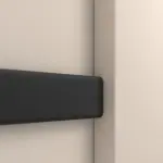 Detailansicht der horizontalen Lisene von CLASSEN Doppelflügeltür Mamba M3 Uni Kaschmir Iridium inkl. Zarge 