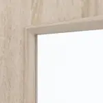 Detailansicht des Lichtausschnitts von CLASSEN Doppelflügeltür Modena 4 LA 4/4 Eiche Sonoma 3D Look inkl. Zarge mit Lichausschnitt