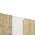 Detailansicht der vertikalen Fräsung von CLASSEN Doppelflügeltür Modul M1 Hamilton Eiche längs CPL inkl. Zarge 