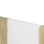 Detailansicht der vertikalen Fräsung von CLASSEN Doppelflügeltür Modul M2 Hamilton Eiche längs CPL inkl. Zarge 