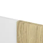 Detailansicht der vertikalen Fräsung von CLASSEN Doppelflügeltür Modul M3 Hamilton Eiche längs CPL inkl. Zarge 