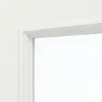 Detailansicht des Lichtausschnitts von CLASSEN Doppelflügeltür Natura LA 1/3 Weiß Primo inkl. Zarge mit Lichausschnitt