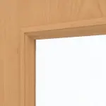 Detailansicht des Lichtausschnitts von CLASSEN Doppelflügeltür Natura LA 2/3 Buche Primo inkl. Zarge mit Lichausschnitt