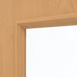 Detailansicht des Lichtausschnitts von CLASSEN Doppelflügeltür Natura LA 3/3 Buche Primo inkl. Zarge mit Lichausschnitt