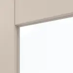 Detailansicht des Lichtausschnitts von CLASSEN Doppelflügeltür Svin M1.2 Uni Kaschmir Iridium inkl. Zarge 