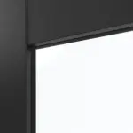 Detailansicht des Lichtausschnitts von CLASSEN Doppelflügeltür Svin M1.2 Uni Black Iridium inkl. Zarge 