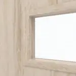 Detailansicht des Lichtausschnitts von CLASSEN Doppelflügeltür Tetyda M1 Eiche Sonoma 3D Look mit Lichtausschnitt inkl. Zarge