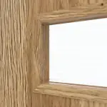 Detailansicht des Lichtausschnitts von CLASSEN Doppelflügeltür Tetyda M1 Grandson Eiche Iridium mit Lichtausschnitt inkl. Zarge