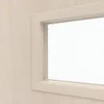 Detailansicht des Lichtausschnitts von CLASSEN Doppelflügeltür Tetyda M2 Akazie hell CPL mit Lichtausschnitt inkl. Zarge