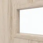 Detailansicht des Lichtausschnitts von CLASSEN Doppelflügeltür Tetyda M2 Eiche Sonoma 3D Look mit Lichtausschnitt inkl. Zarge