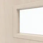 Detailansicht des Lichtausschnitts von CLASSEN Doppelflügeltür Tetyda M3 Akazie hell CPL mit Lichtausschnitt inkl. Zarge