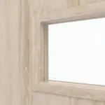 Detailansicht des Lichtausschnitts von CLASSEN Doppelflügeltür Tetyda M3 Eiche Sonoma 3D Look mit Lichtausschnitt inkl. Zarge