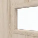 Detailansicht des Lichtausschnitts von CLASSEN Doppelflügeltür Tetyda M4 Eiche Sonoma 3D Look mit Lichtausschnitt inkl. Zarge