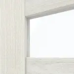 Detailansicht des Lichtausschnitts von CLASSEN Doppelflügeltür Tosca M2 Norwegische Esche CPL mit Lichtausschnitt inkl. Zarge