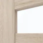 Detailansicht des Lichtausschnitts von CLASSEN Doppelflügeltür Tosca M4 Eiche Sonoma 3D Look mit Lichtausschnitt inkl. Zarge