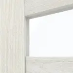 Detailansicht des Lichtausschnitts von CLASSEN Doppelflügeltür Tosca M5 Norwegische Esche CPL mit Lichtausschnitt inkl. Zarge