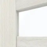 Detailansicht des Lichtausschnitts von CLASSEN Doppelflügeltür Tosca M6 Norwegische Esche CPL mit Lichtausschnitt inkl. Zarge