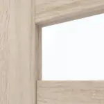 Detailansicht des Lichtausschnitts von CLASSEN Doppelflügeltür Tosca M7 Eiche Sonoma 3D Look mit Lichtausschnitt inkl. Zarge