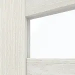 Detailansicht des Lichtausschnitts von CLASSEN Doppelflügeltür Tosca M7 Norwegische Esche CPL mit Lichtausschnitt inkl. Zarge