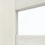 Detailansicht des Lichtausschnitts von CLASSEN Doppelflügeltür Tosca M8 Norwegische Esche CPL mit Lichtausschnitt inkl. Zarge