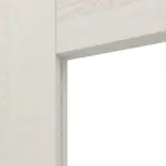 Detailansicht des Lichtausschnitts von CLASSEN Doppelflügeltür Tumula M5 Esche Weiß 3D Look inkl. Zarge 