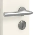 Detailansicht der Oberfläche von Typ 17-14 F-W-LA Weißlack Doppelflügeltür inkl. Zarge - Kilsgaard